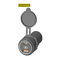 Dual Port USB Socket - 12-24V - DS2310 - ASM